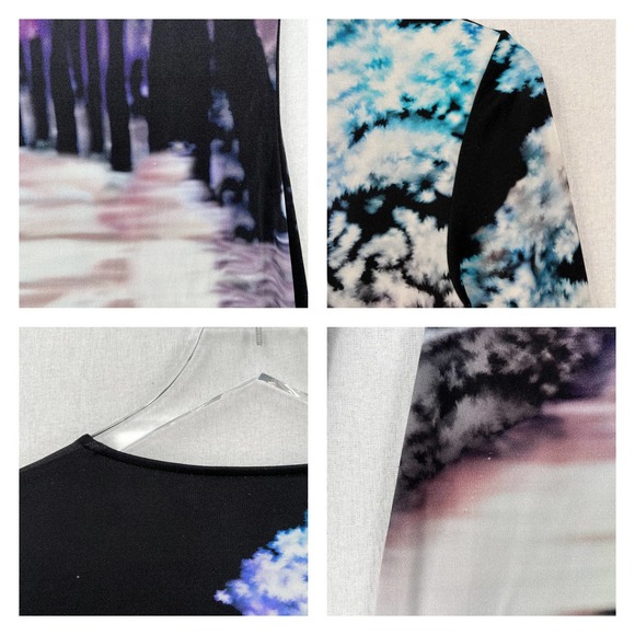 MARY KATRANTZOU Dress Womes Small Black Long Sleeve Misty Maria Night time - Picture 13 of 16